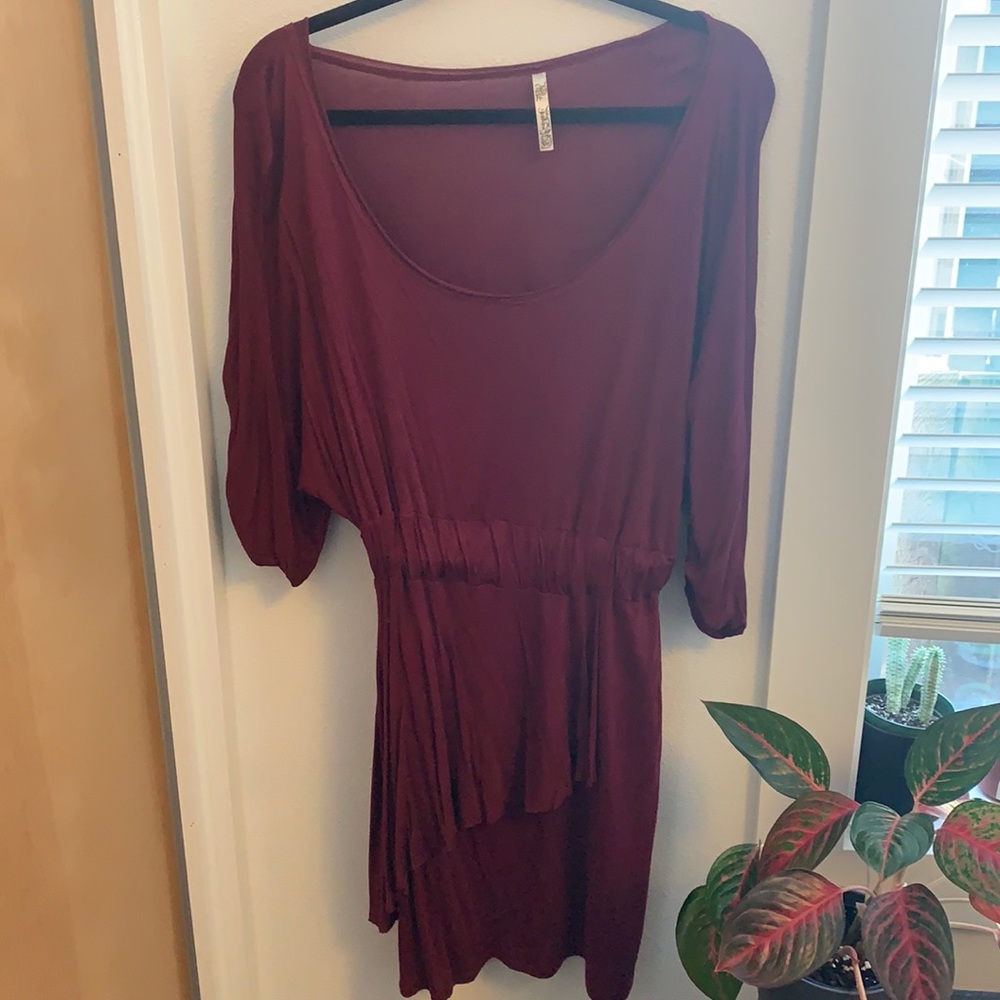 Pitaya Wine-colored Minidress